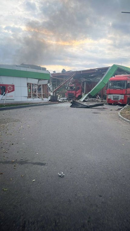Обстріл АЗС під Полтавою 17 вересня