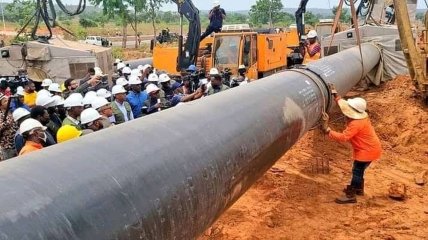 Постройка газопровода в Нигерии