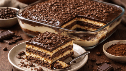 Кофейно-шоколадный трайфл без выпечки