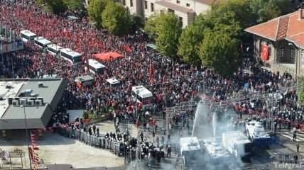 В столице Турции полиция разогнала митинг