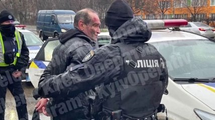 Затримання порушника у Києві