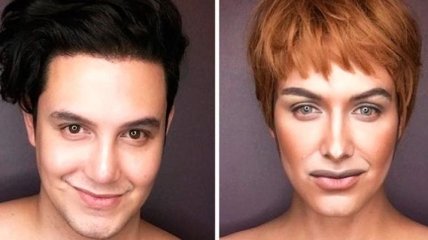 Когда парень превращает себя в женские образы при помощи макияжа (Фото) 