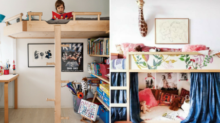 Как организовать пространство под детской кроватью-чердаком: 20 фото