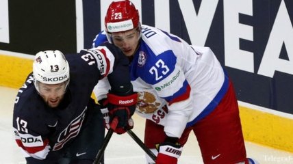 ЧМ. Российский хоккеист сломал руку в матче Россия - США