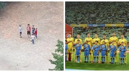 Футбол - больше чем игра: украинские дети запели гимн перед дворовым матчем в Киеве (видео)