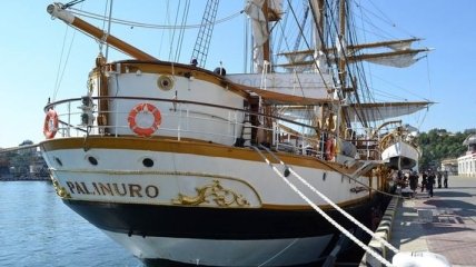 Роскошный италийский корабль "Палинуро" прибыл в Одессу