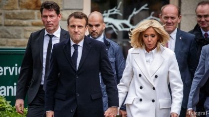 Любимое пальто: наряд Бриджит Макрон на выборах Европарламента во Франции