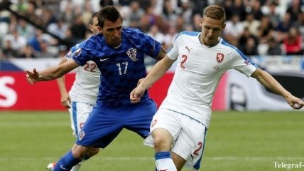 Результат матча Чехия - Хорватия 2:2 на Евро-2016