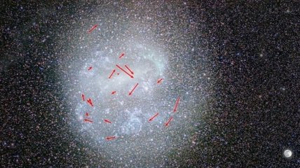 Ученые впервые увидели как вращается соседняя галактика 