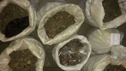 В Ровно полиция изъяла почти 140 кг янтаря на крупную сумму денег
