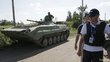 ОБСЕ: Вооружение боевиков "ДНР" охраняют десантники из Оренбурга