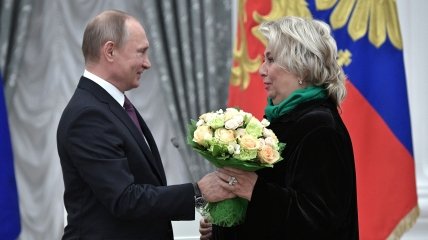 Татьяна Тарасова и Владимир Путин