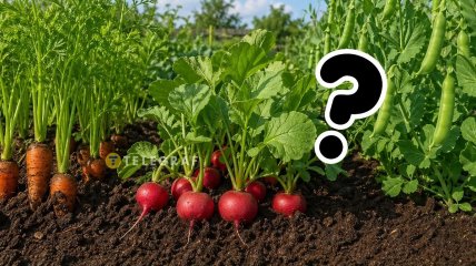 Морковь, редис и горох