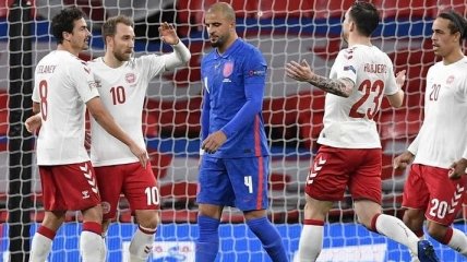 Англия 2:1 Дания: видео голов второго полуфинала Евро-2020