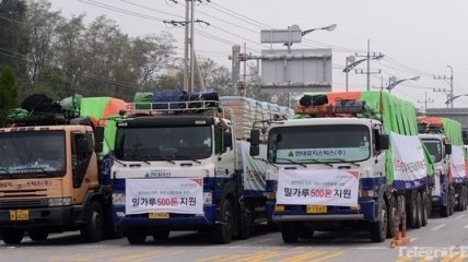 Южная Корея доставила в КНДР гуманитарную помощь