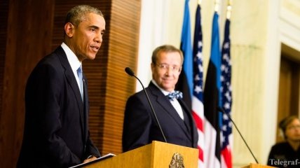 Обама в Эстонии пообещал защитить балтийские страны