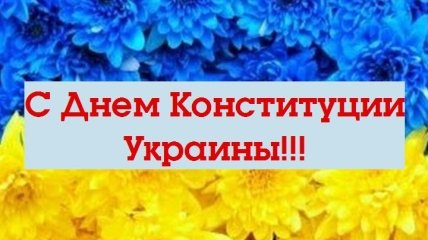 С Днем Конституции Украины! Красивые поздравления с праздником