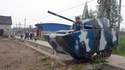 Папа построил для сына танк (ФОТО)