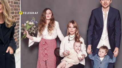 Ольга Фреймут с детьми и мужем Владимиром Локотко