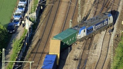 В Баварии допущен сход с рельсов поезда: миллионные убытки