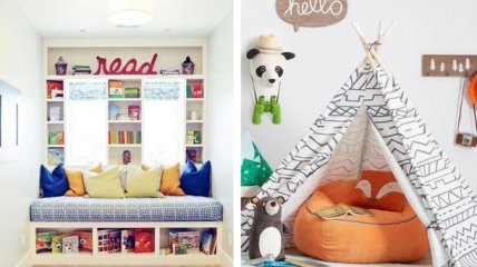 Дизайн детской комнаты: 15 идей, как организовать уютный уголок для чтения