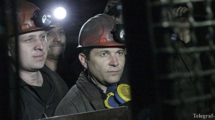 Украинские шахтеры отмечают свой профессиональный праздник