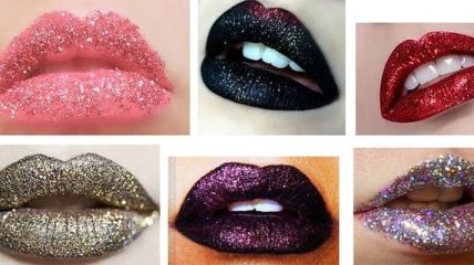 Блестки на губах - модный тренд, который заставит ваши губы сиять как бриллиант (Фото) 