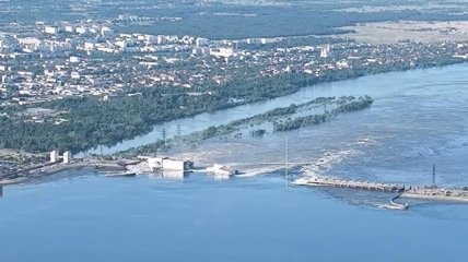 Так выглядит Каховская ГЭС