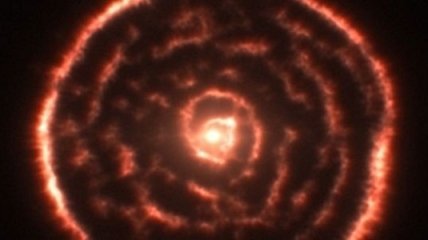 Астрономы сфотографировали огненную спираль умирающей звезды