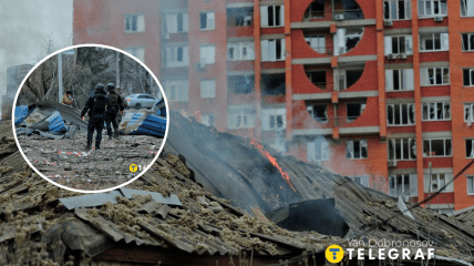 Город после обстрела