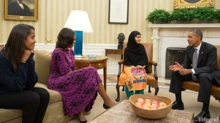 Президент США с супругой приняли в Белом доме Малалу Юсуфзай 