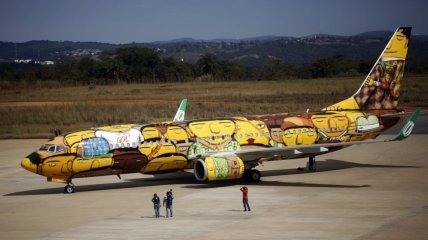 Самолет сборной Бразилии