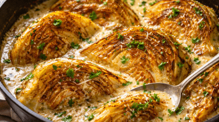 Капуста в сливочном соусе