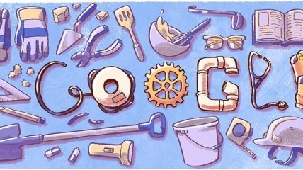 1 мая: Google выпустил Doodle ко Дню труда 