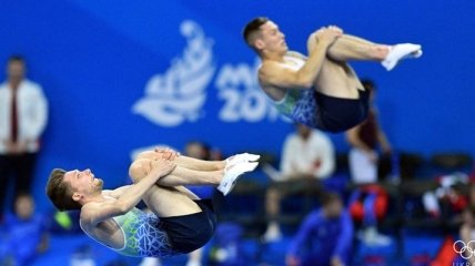 Давиденко и Просторов - вице-чемпионы Европейских игр-2019 в прыжках на батуте