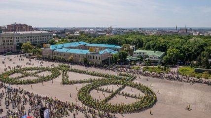 В Харькове велосипедисты установили рекорд Украины