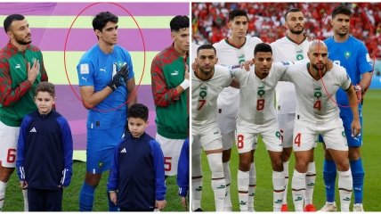 Вратари Марокко перед матчем с Бельгией