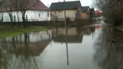 Подтопление в Закарпатье: улицы уходят под воду (Видео)   