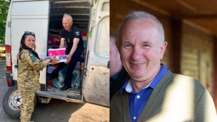 Владимир Бричка развозит в горячие точки еду и необходимые вещи, помогает людям с эвакуацией