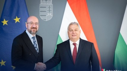 Шарль Мішель та Віктор Орбан