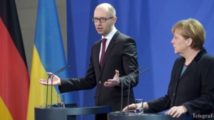 Яценюк и Меркель обсудили вопросы безопасности Украины и Европы