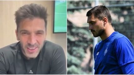 Буффон записал видео для вратаря сборной Украины