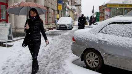Во всех регионах Украины сегодня ожидают мокрый снег с дождем