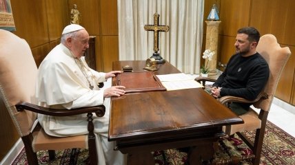 Папа Римський Франциск та Володимир Зеленський