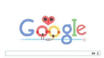 Google выпустила специальный Doodle ко Дню влюбленных
