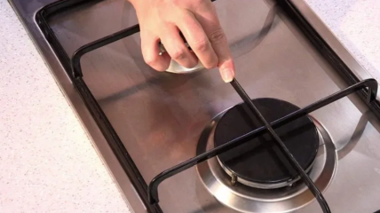 Как очистить решётку газовой плиты - простой способ