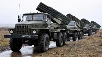 Російські РСЗВ БМ-21 "Град"
