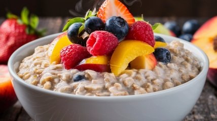 Вівсянка є чудовим варіантом сніданку (зображення створено за допомогою ШІ)