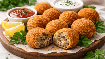 Крокеты с рисом и грибами