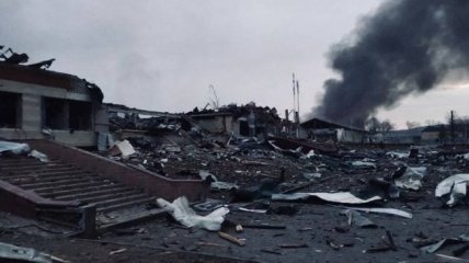 Наслідки удару по Яворівському полігону на Львівщині